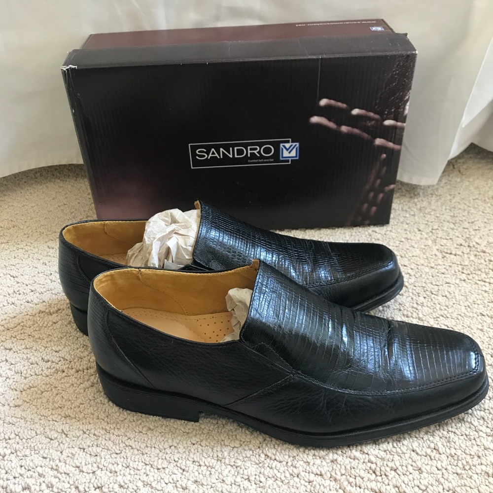 Men’s Sandro Black Dress Shoes Size 13